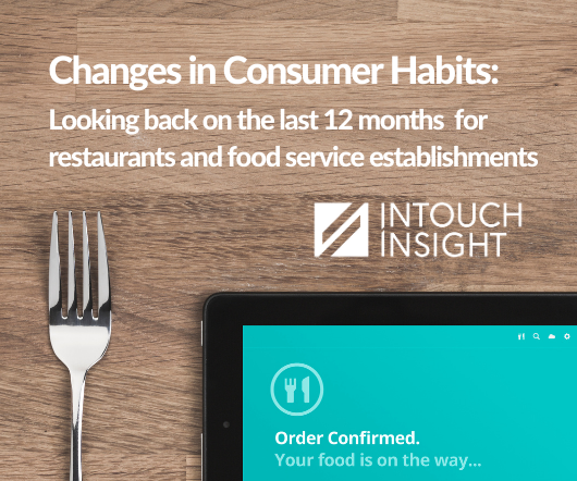 Changes in Consumer Habits: Looking Back Over the Last 12 Months for Restaurants